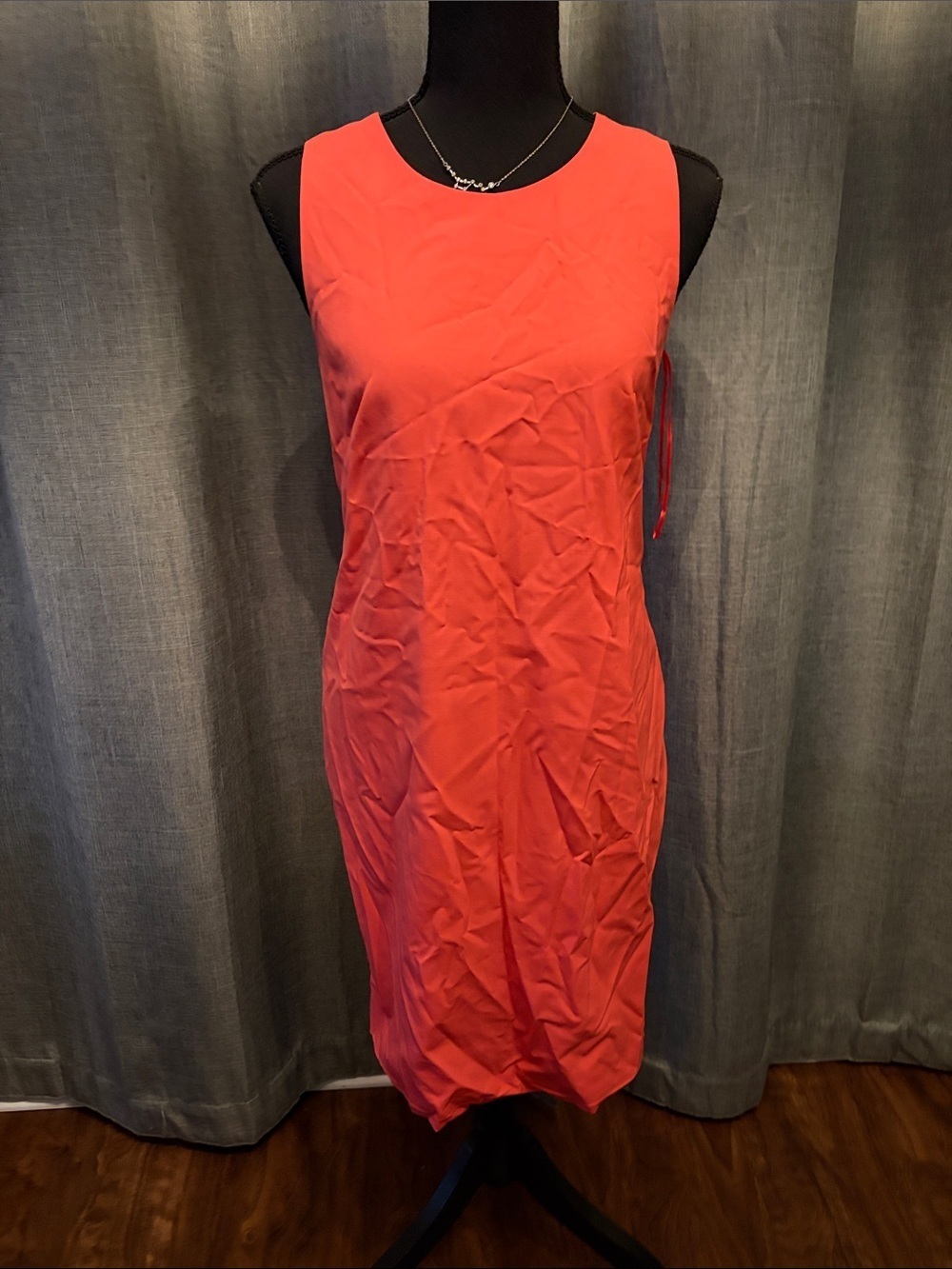 J. Crew Coral Sleeveless Midi Dress